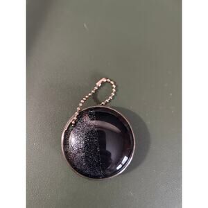 Mini Keychain Bluetooth Spaker Sparkly Shimmer Black and Silver